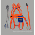 Polyester plate hook nylon rope full body electrical safety belt for outdoor falling prevention